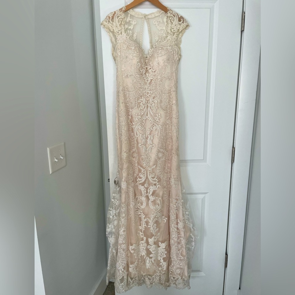 Casablanca bridal wedding dress, purchased new for $4,500 sz 10 fits like size 6